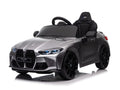 Bmw M4, 12 Volt Elektrische Kinderauto, Leder Zitje, Rubberen Banden, Kinder Accu Auto!